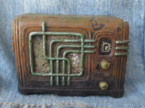 Antique looking old time radio - antique,