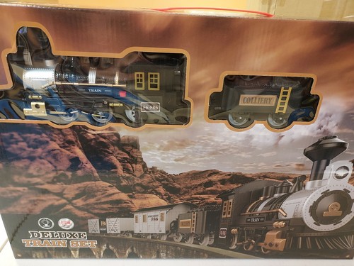 Deluxe train set plastic toy - deluxe,