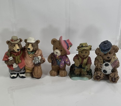 Vintage teddy bear figurines - bear,