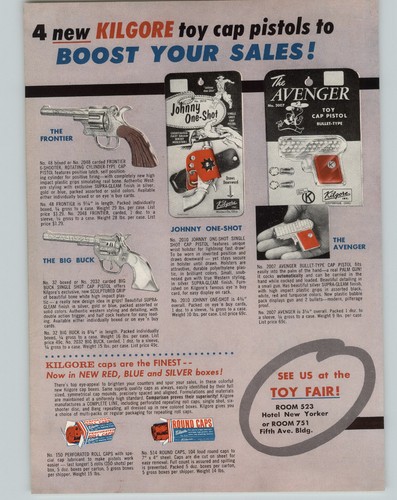 1958 paper kilgore cap - paper, 2