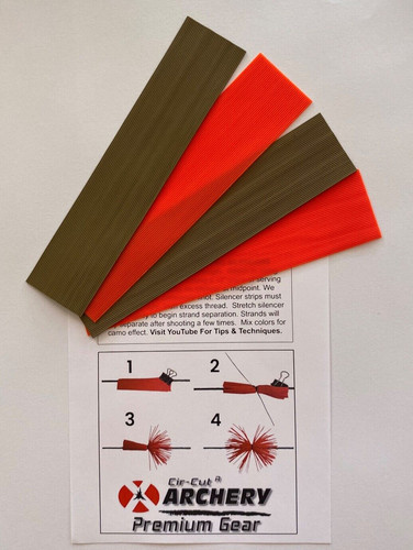 Orange brown bow string - /,