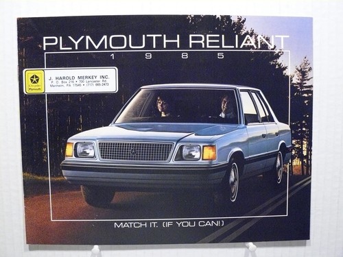 1985 plymouth reliant sales - 1985,