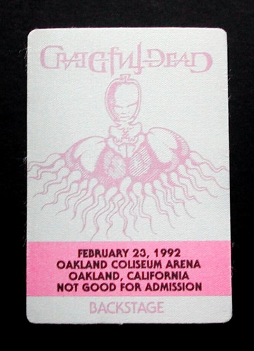 Grateful dead backstage pass - grateful,