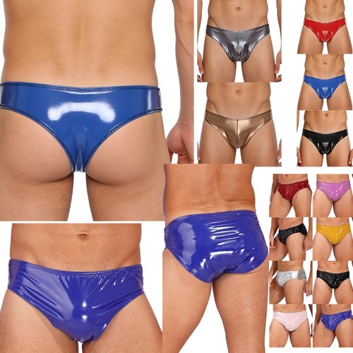 Mens wet look patent - us,