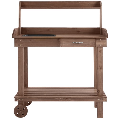 Wooden potting bench work - wooden,