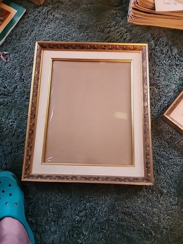 Vtg frame with glass - vtg, made