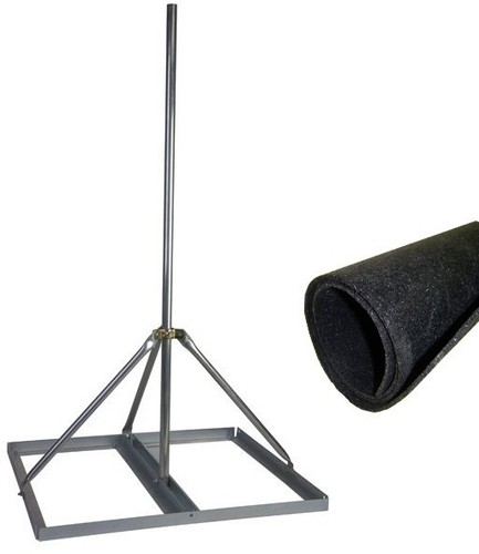 Non penetrating antenna mast - antenna,