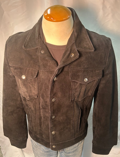 Vintage schott suede leather - suede,