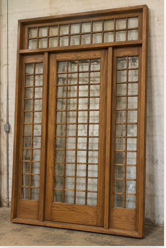 Solid white oak - door, hung