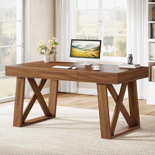 Inch walnut executive desk - 55,