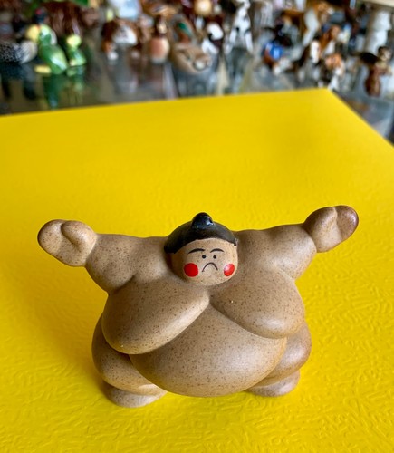 Sumo wrestler figurine from