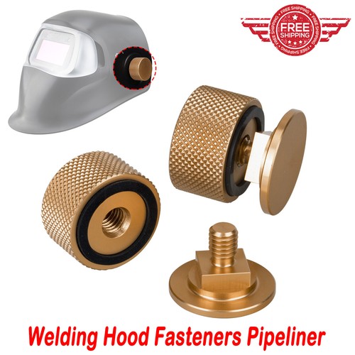 Golden aluminum welding helmet - golden,