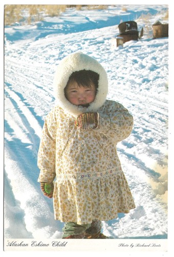 Alaskan eskimo child fur - child,