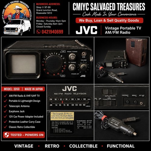 Vintage uhf jvc 100ukc - uhf, p-100ukc
