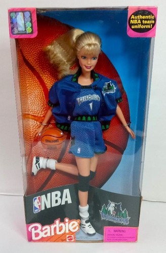 Vintage 1998 nba - barbie, doll
