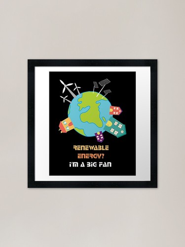 Renewable energy framed art - energy,