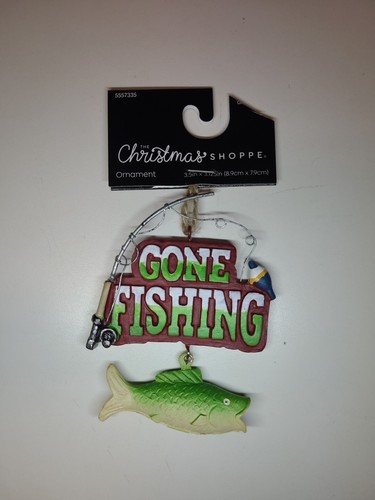 Gone fishing sign fish - w/fish, &