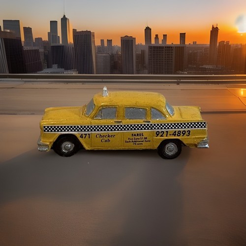 Checker cab resin - ho, scale