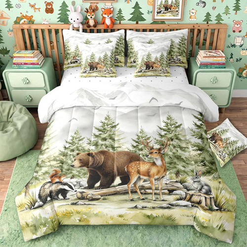 Woodland forest twin comforter - woodland,
