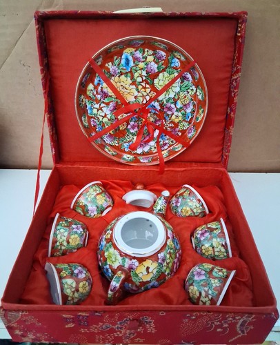 Vintage porcelain chinese tea - porcelain,