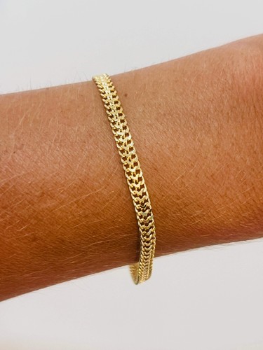 Gold filled 3mm mesh bracelet - 3mm,