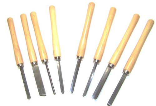 8pc wood lathe - lathe, chisel