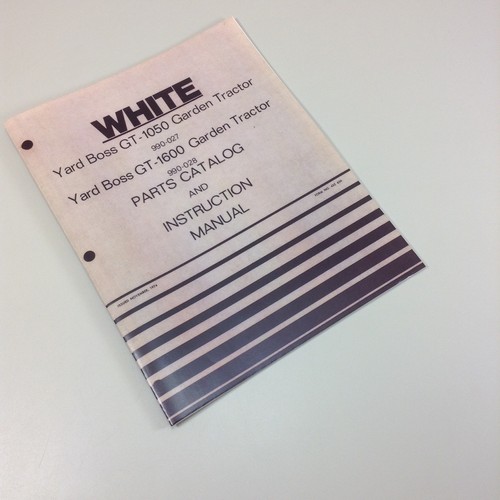 White yard boss 1050 - boss, gt-1050