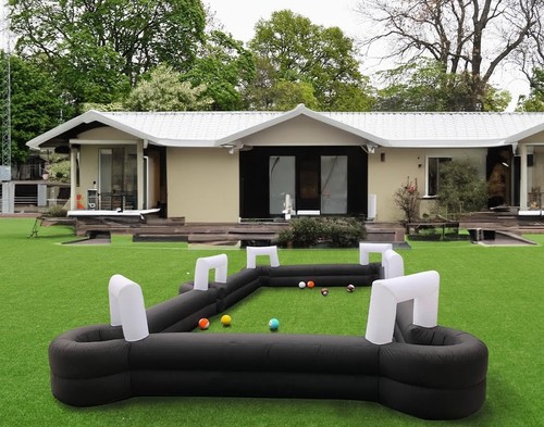 Inflatable soccer pool - soccer, table