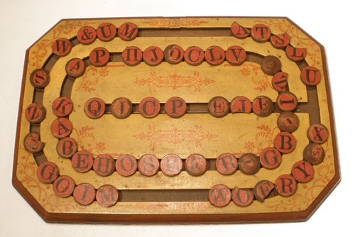 Patented 1886 wood spelling - 1886,