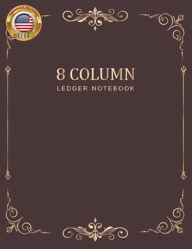 Ledger notebook vintage frame - notebook:,