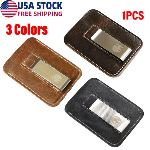Mens genuine leather money - genuine,