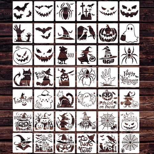 42pcs 3in reusable halloween - 3in,