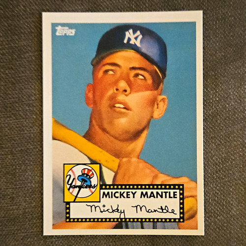 Topps 1952 mickey mantle - topps,