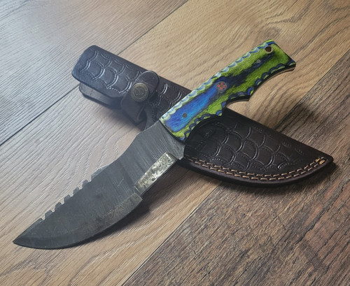Handmade damascus steel knife - steel,