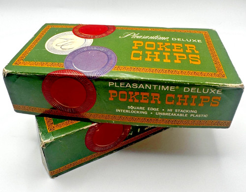 Vintage poker chips - poker,