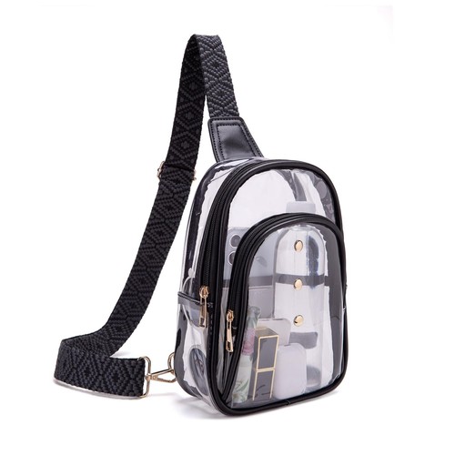 Bolso bandolera transparente