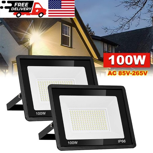 2pcs 100w led - flood, lights