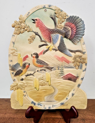 Vintage german diecut birds - german,