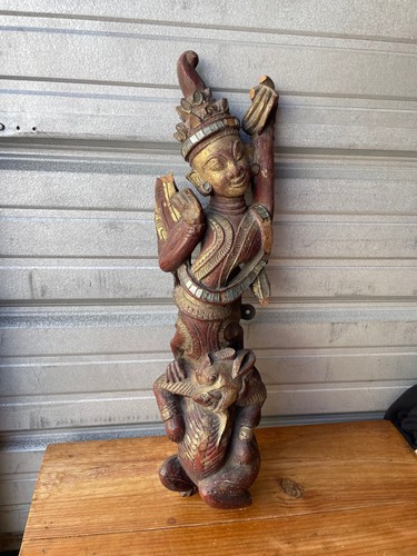 Vintage hand carved - 23”,