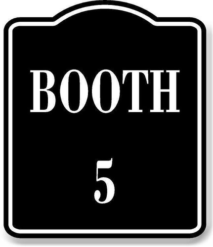 Booth black aluminum - booth,