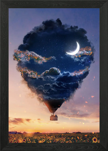 Dream bubble framed - bubble, wall