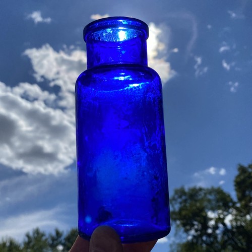 Cobalt blue medicine bottle 2 - bottle, #2