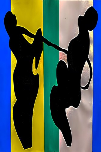 Vintage dance silhouette art - dance,