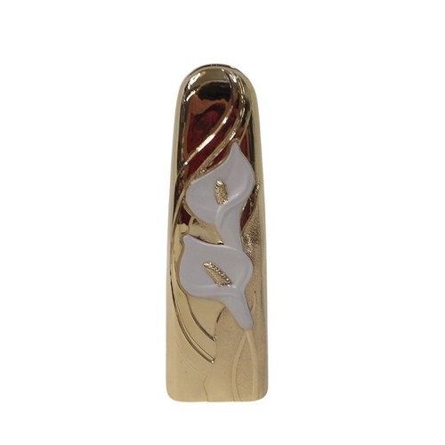Gold calla lily metal - metal, vase