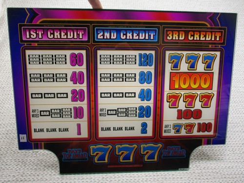 Vtg bally triple 777 slot - triple,