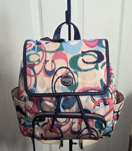 Coach poppy ikat scribble - poppy,