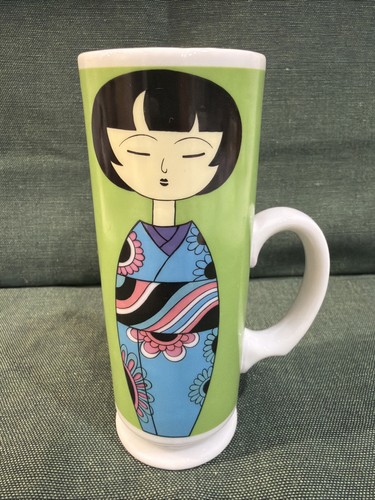 Vintage kokeshi doll tall - kokeshi,