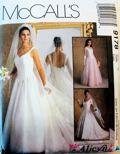 Vintage wedding gown pattern - wedding,