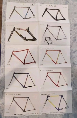 Colnago catalogo poster - catalogo,