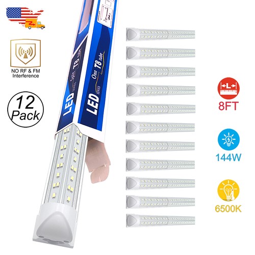 Pack 8ft led shop lights - shop,